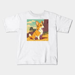 cute corgi Kids T-Shirt